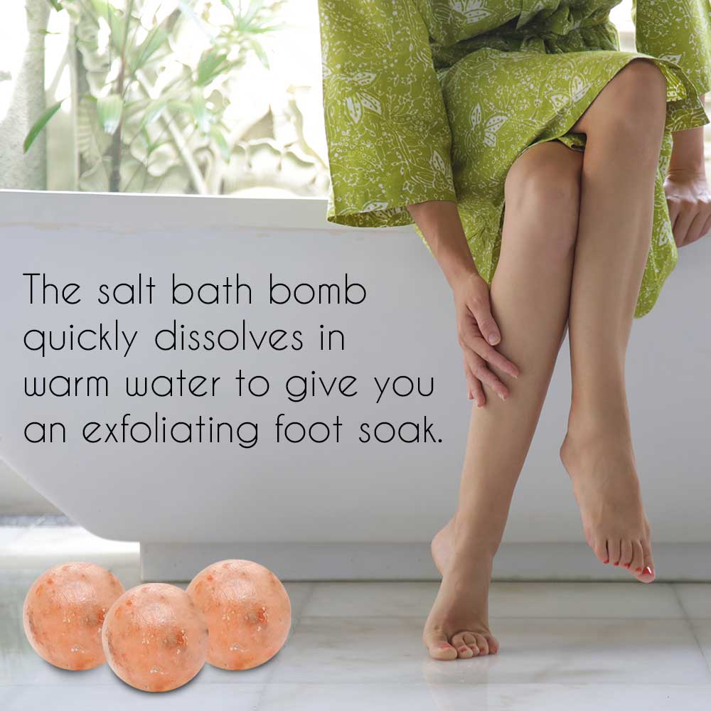 Himalayan Pink Salt Bath Ball by Pride of India – Easily Soluble – Good for Refreshing & Hydrating Bath – Mineral Rich Spa Ritual – Easy to Use - Ideal Gift for Any Occasion