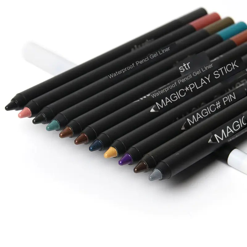 12-Color Pearl Eyeliner Pencil for Stunning Eyes