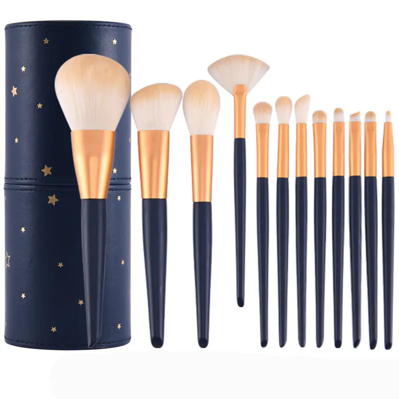 12-Piece Makeup Brush Set with Makeup Holder