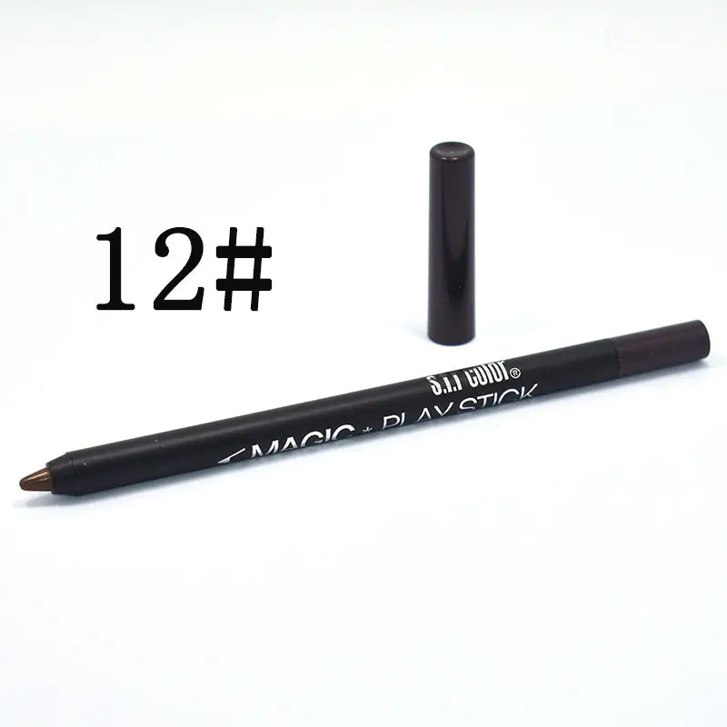12-Color Pearl Eyeliner Pencil for Stunning Eyes