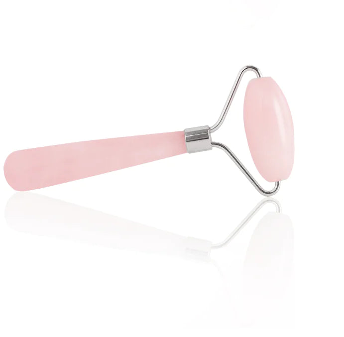 Natural Rose Quartz Roller Massager for Face & Eyes