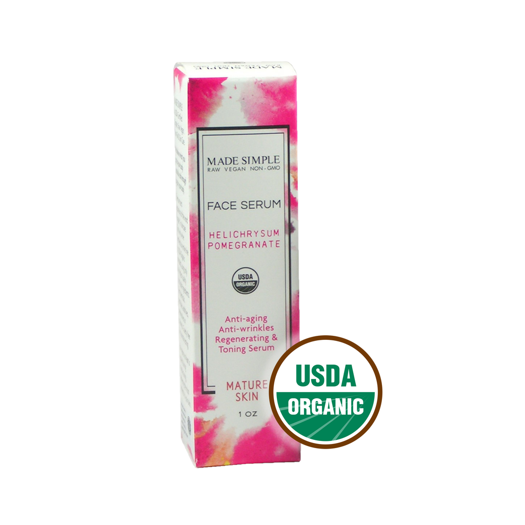 Helichrysum Pomegranate Face Serum for Mature Skin - Certified Organic, Vegan & Cruelty-free-3